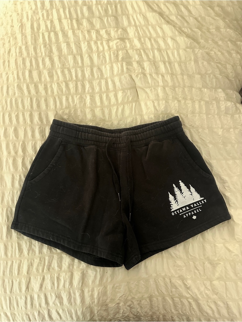 Women's Black Lounge Shorts